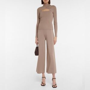 Jonathan Simkhai High-rise wide-leg pants size M